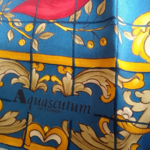 Aquanscum Of London Silk Scarf - Picture 9 of 9